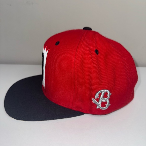 Mitchell & Ness x Bait Red Snapback Hat – Bold “B” Logo – Adjustable - Picture 3 of 9